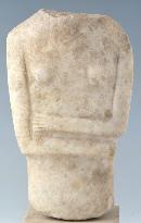 Unknown Artist, Torso of a Female Idol, 2600-2500 B.C.E., marble, Bequest of Jere Abott, Bowdoin Class of 1920, 1982.15.4