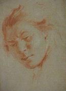 Giovanni Domenic Tiepolo, Head of a Young Man