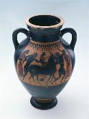 By the 'Painter of Berlin 1686', Black-Figure Panel Amphora