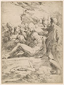 Parmigianino. Italian, 1503–1540. The Entombment. etching. Gift of David P. Becker, Class of 1970, in honor of Katharine J. Watson