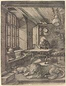 Albrecht Dürer. German, 1471–1528. St. Jerome in his Study, 1514. engraving. Bequest of David P. Becker, Class of 1970