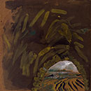 Dark Cave, 1967. Oil, mixed media on Masonite, 48x48. Courtesy Michael Werner Gallery, New York and Berlin.