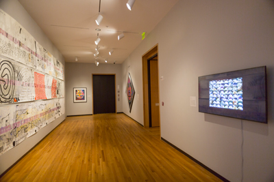 Installation view in Focus Gallery of "This Is a Portrait If I Say So: Identity in American Art, 1912 to Today"