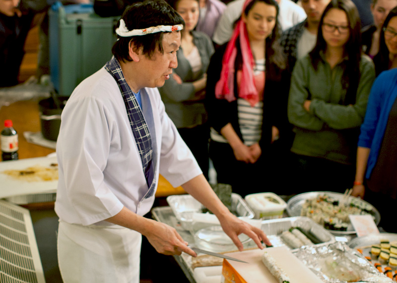 sushi party demonstration