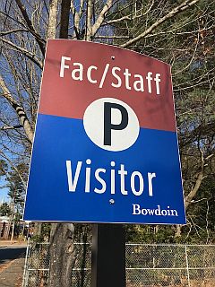 Faculty Staff Visitor Parking Sign