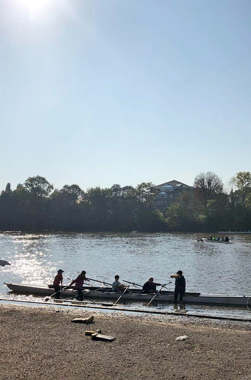 On the river in England