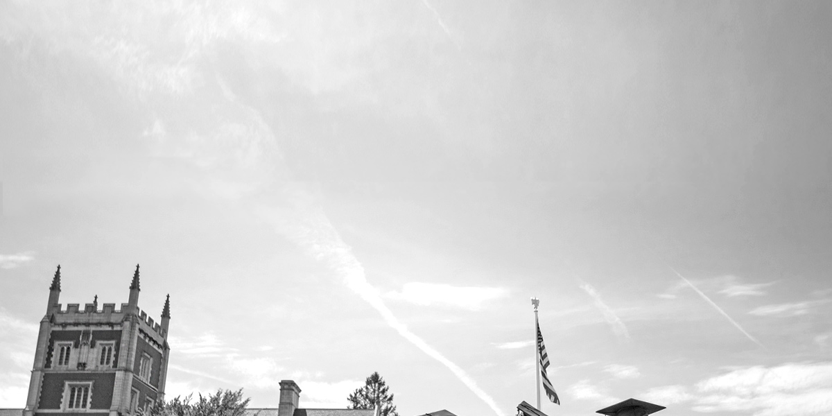 The skies over Bowdoin College for Commencement Weekend.