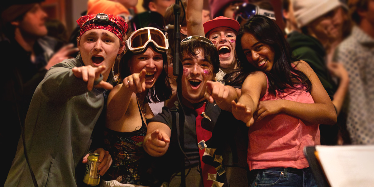 The Bowdoin Outing Club party always ends the semester in style.