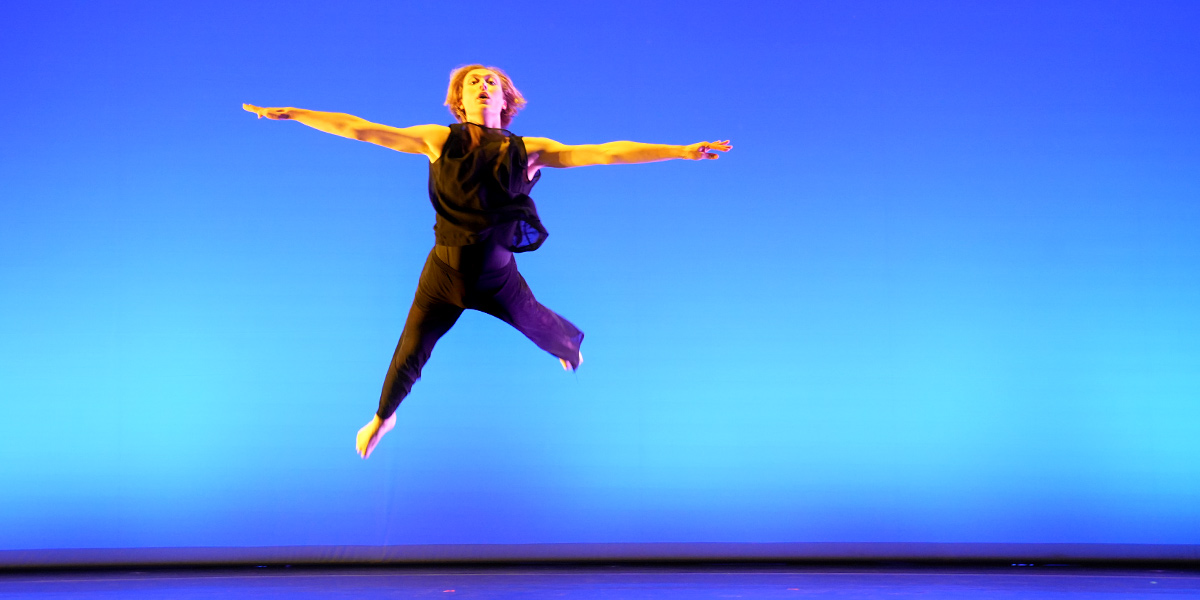 Bowdoin students perform in the end-of-semester dance showcase.