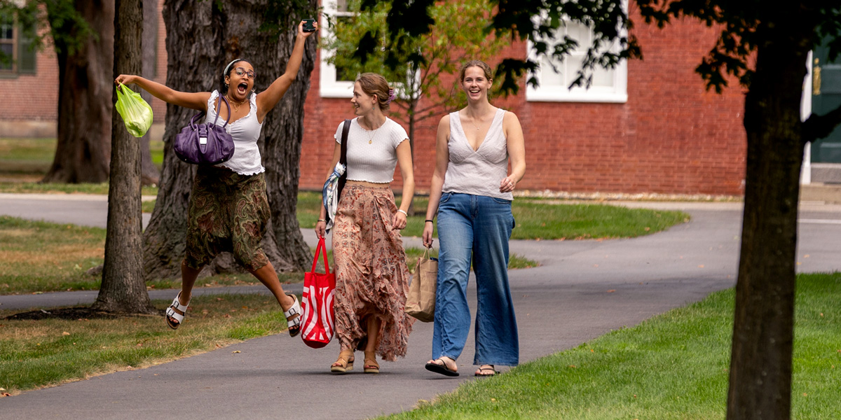 The "Bowdoin Hello" can be done in many ways, including jumping.