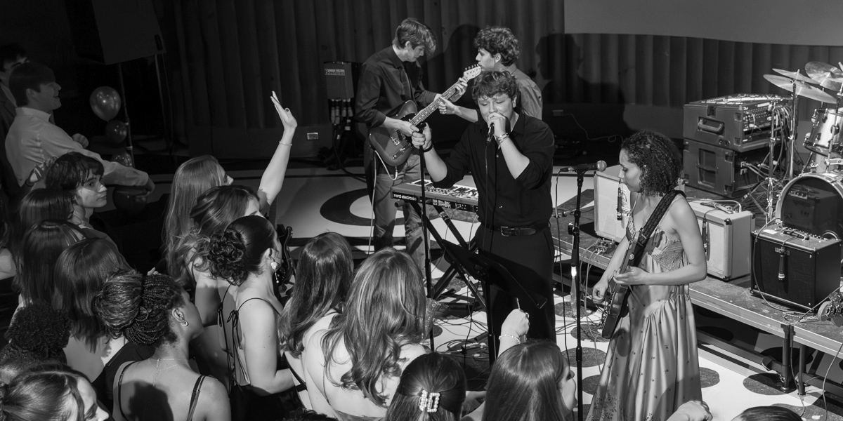 First-year Bowdoin students celebrate at the Baby Bear Ball.