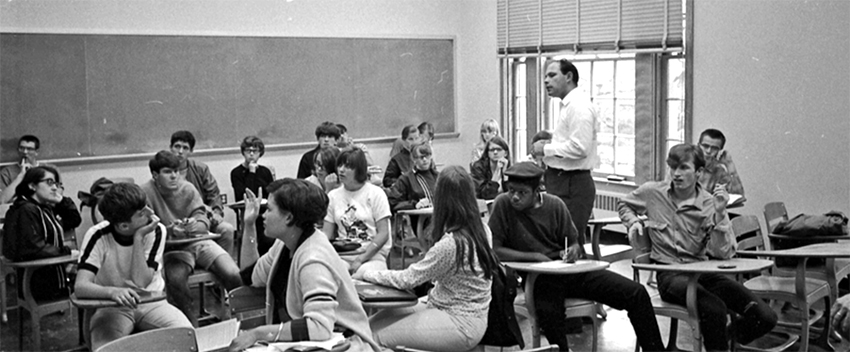 Bowdoin classroom, 1967
