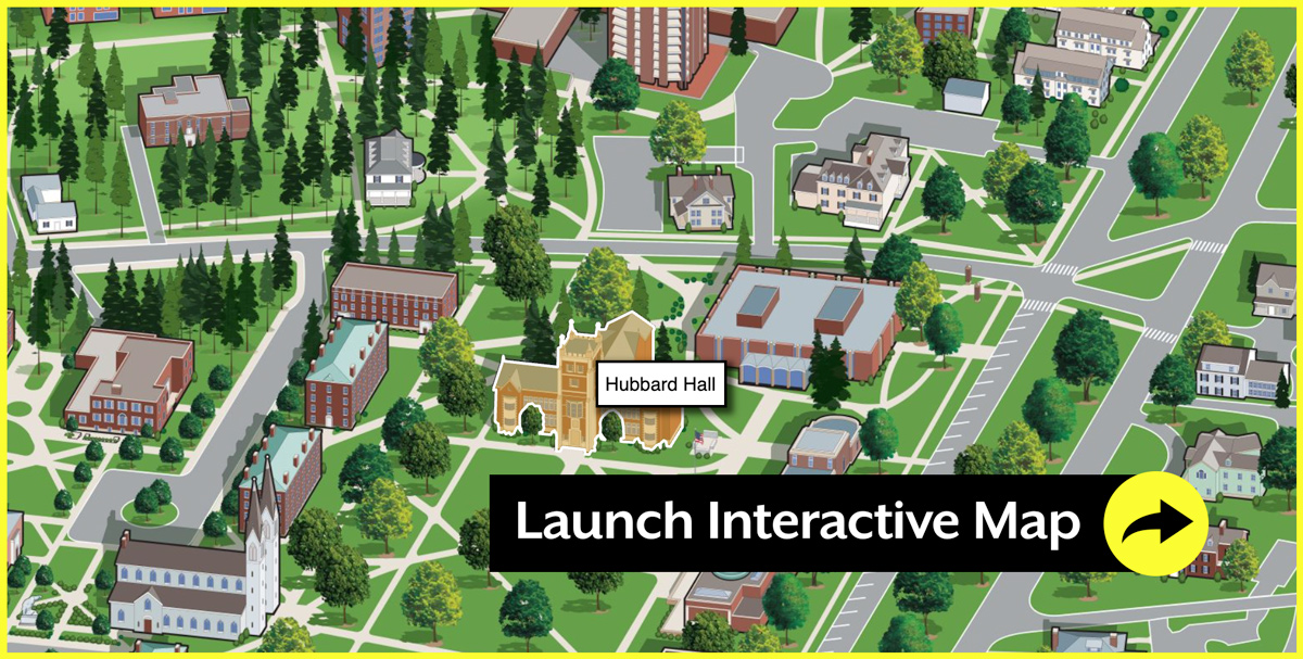 Campus map image directing to interactive map
