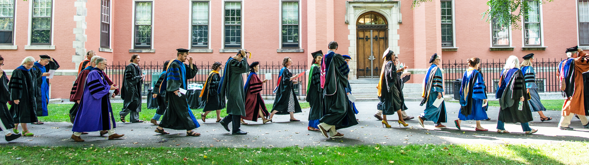 Faculty march at convocation