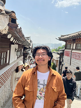 A photograph of student Kevin Chen