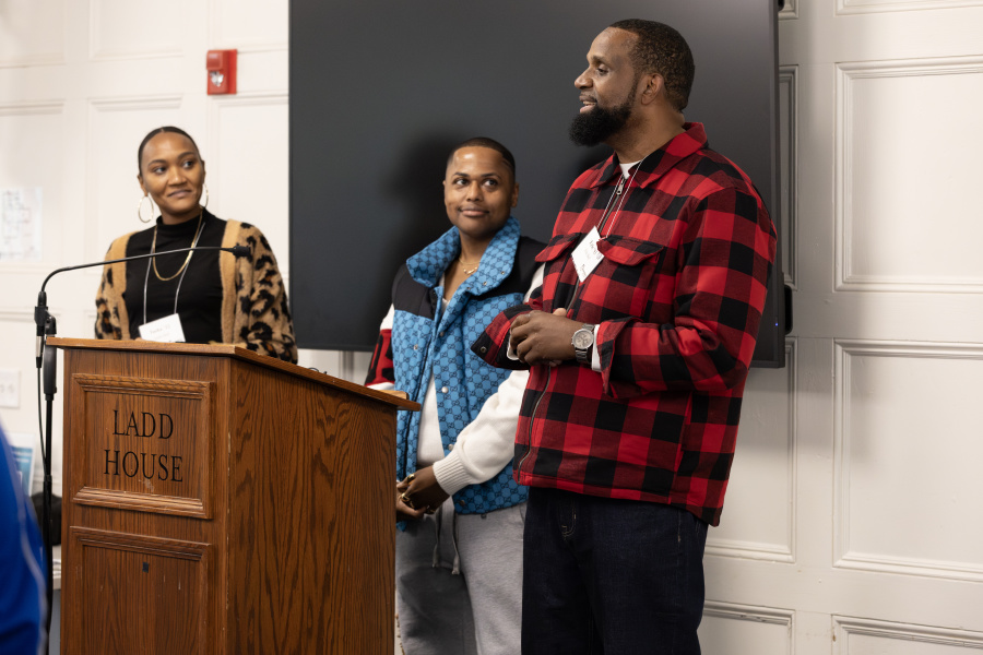 Members of BCBAA give remarks at Reunion