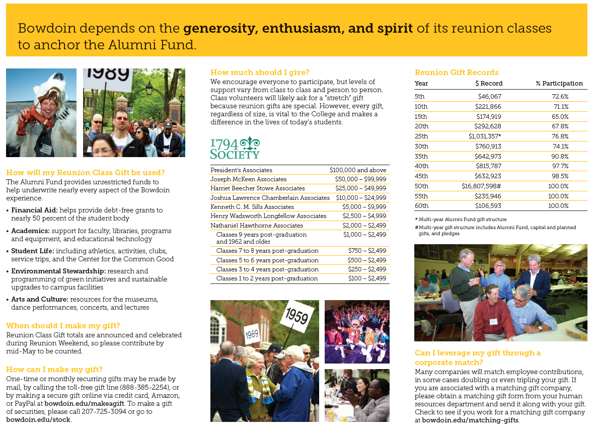 2019 Reunion Brochure