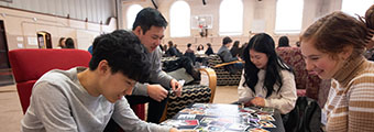 Students complete a sorting task during Sophomore Boot Camp