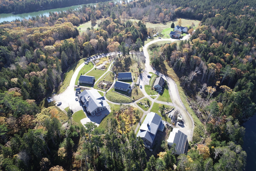 Aerial view of the Schiller Coastal Studies Center