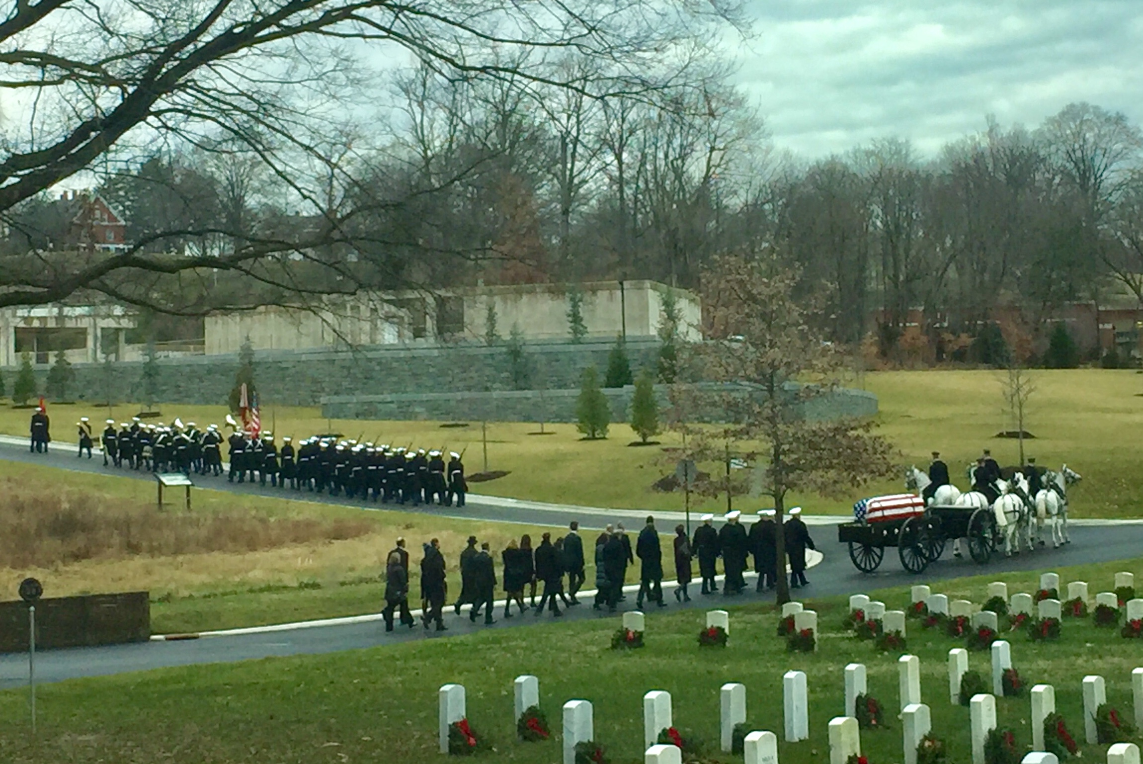 Processional at Arlington National Cemetery for the funeral of Henry L. Conway Jr. '51