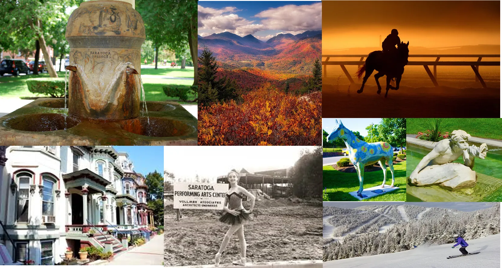 Saratoga Springs, NY collage 