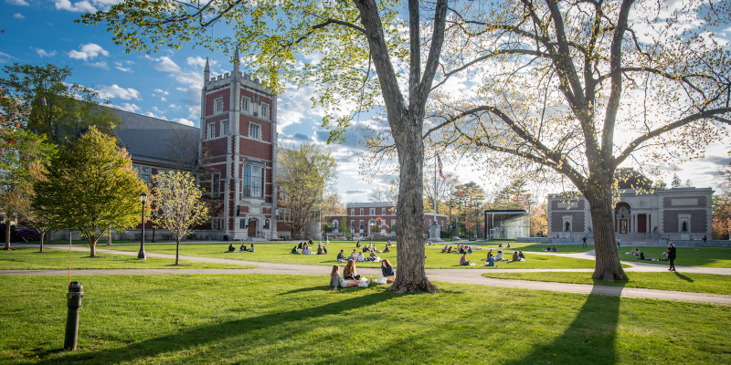 Students on the Quad in the Spring