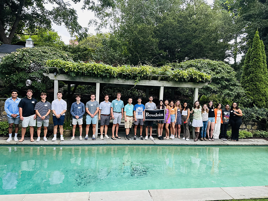 Boston area send-off hosted at the home of Will and Happy Rowe P'23 and George '23.