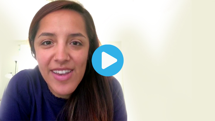 Video still from Claudia Marroquin '06