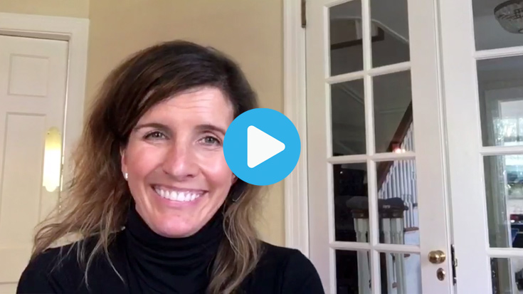 Video still from Mary Hogan Preusse '90