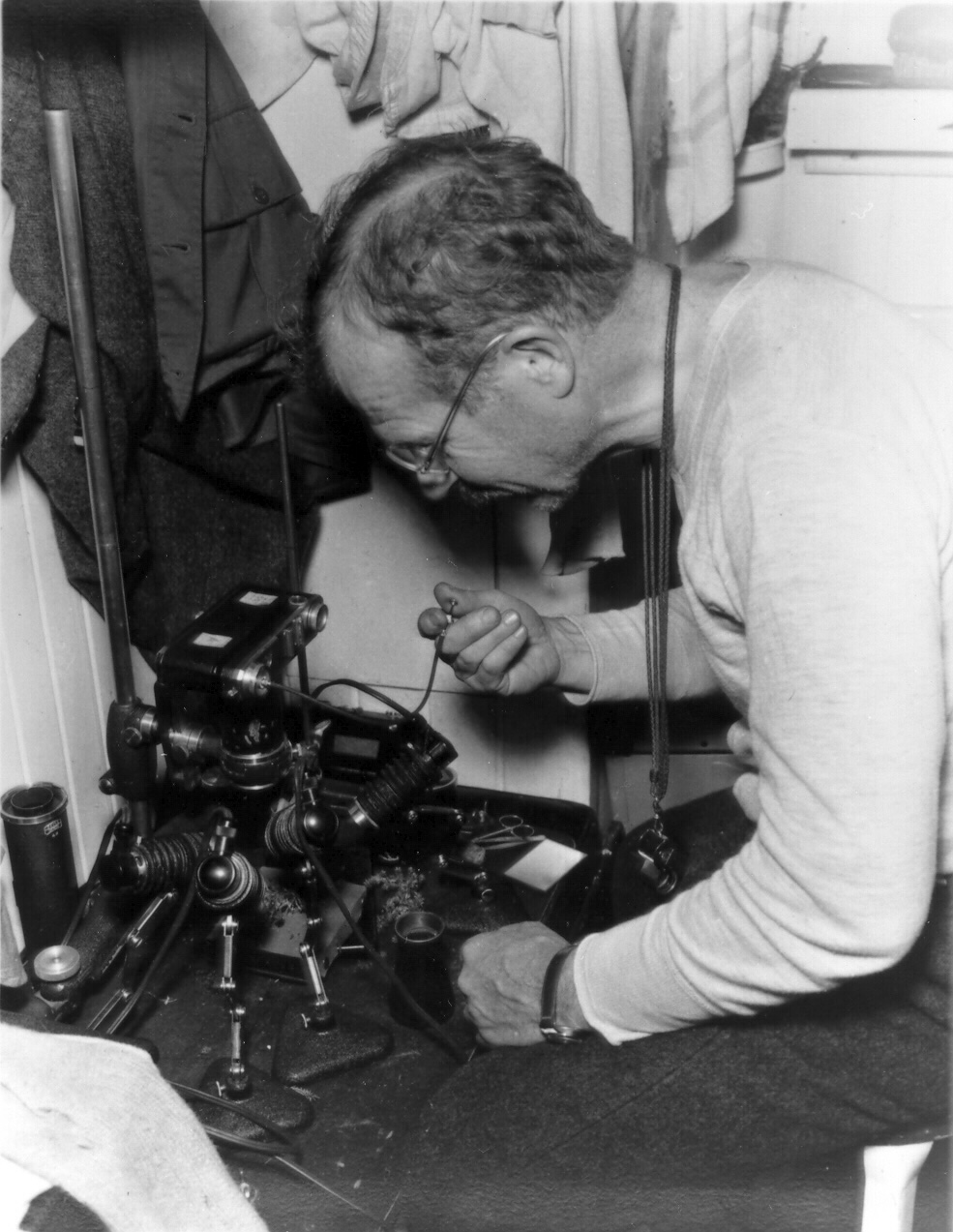 Rutherford Platt with camera