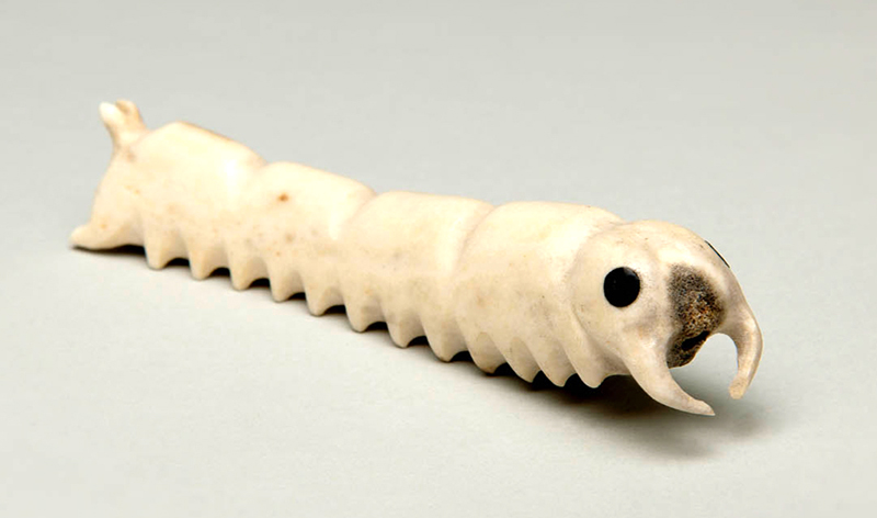 Ice worm tupilak carving