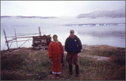 faculty and student in the arctic
