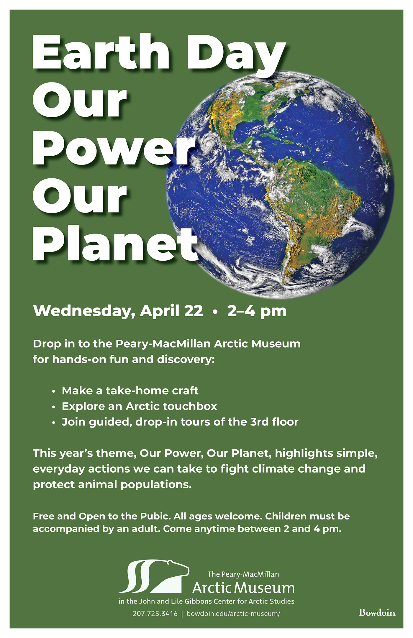 Earth Day event at the Arctic Museum April 22 from 2-4 p.m.