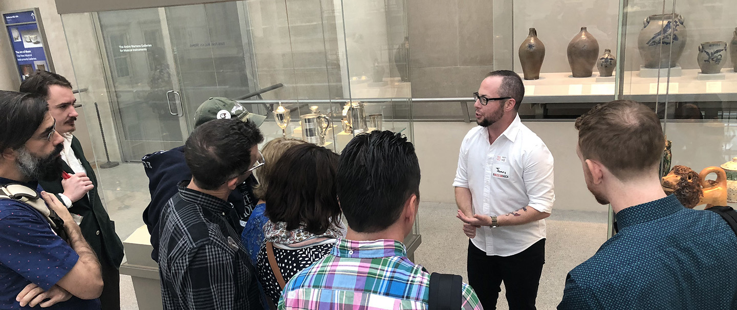 Jamey giving a tour at the Met