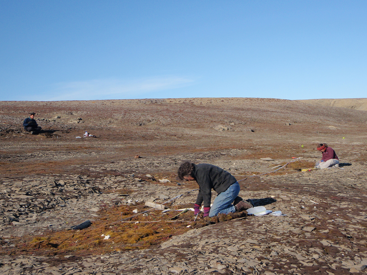 Susan and Genny excavating