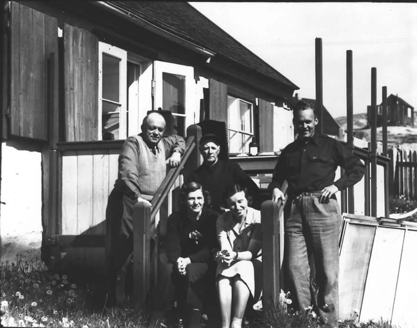 Knudsen and MacMillans and Ed Morse, West Greenland, 1947.