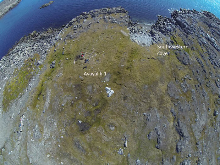 Drone view of Avayalik
