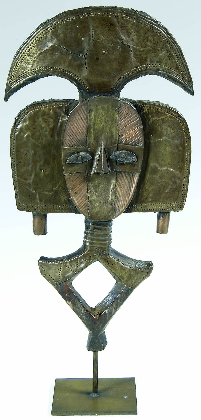 A bronze mask