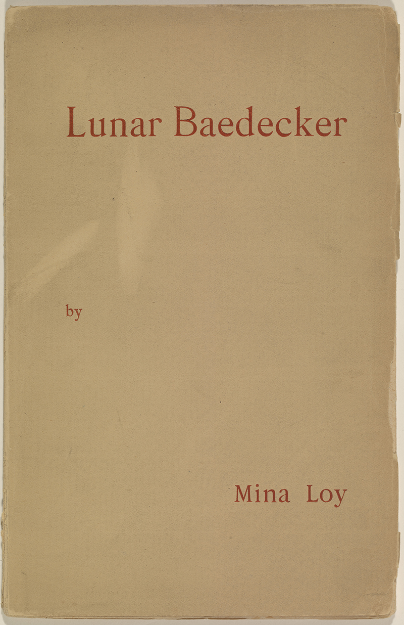 a book cover in sepia with red type