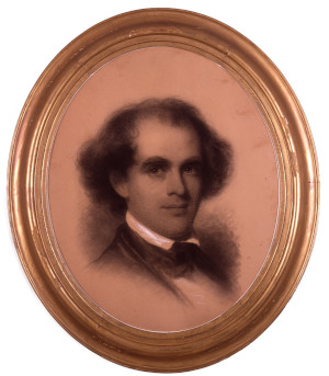 image of a man facing right