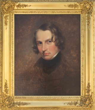 portrait view of young man facing left.