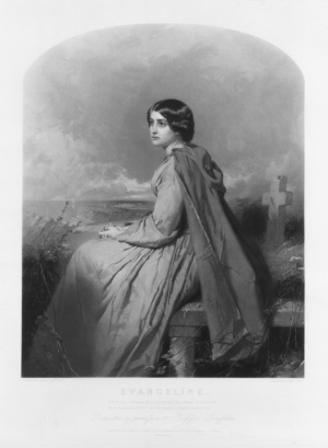 woman sitting on stone bench with nature expanse in background