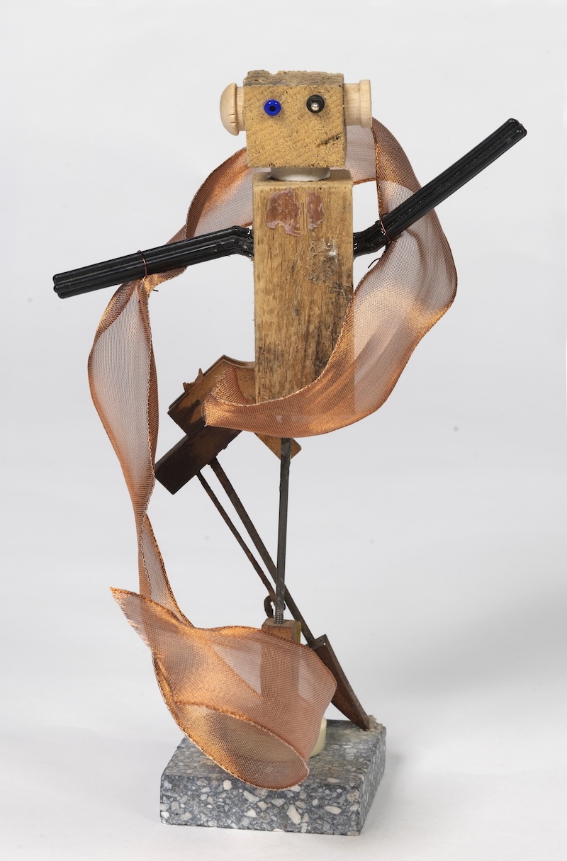 A sculpture of an abstracted dancer