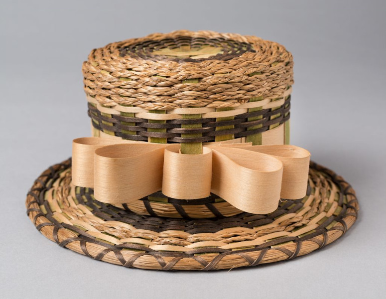basket in shape of hat