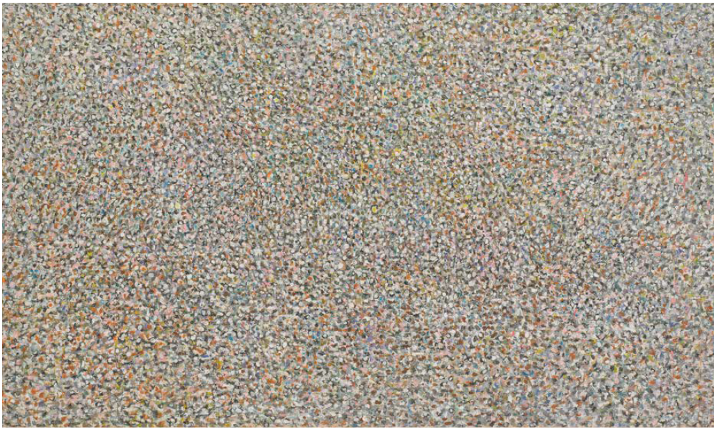 Magnetic Space, 1961, oil on linen by Richard Pousette-Dart