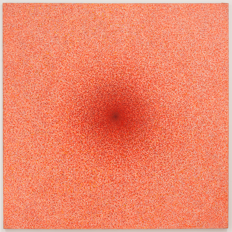 Radiance Number 8 (Imploding Light Red), 1973-74, oil on linen by Richard Pousette-Dart