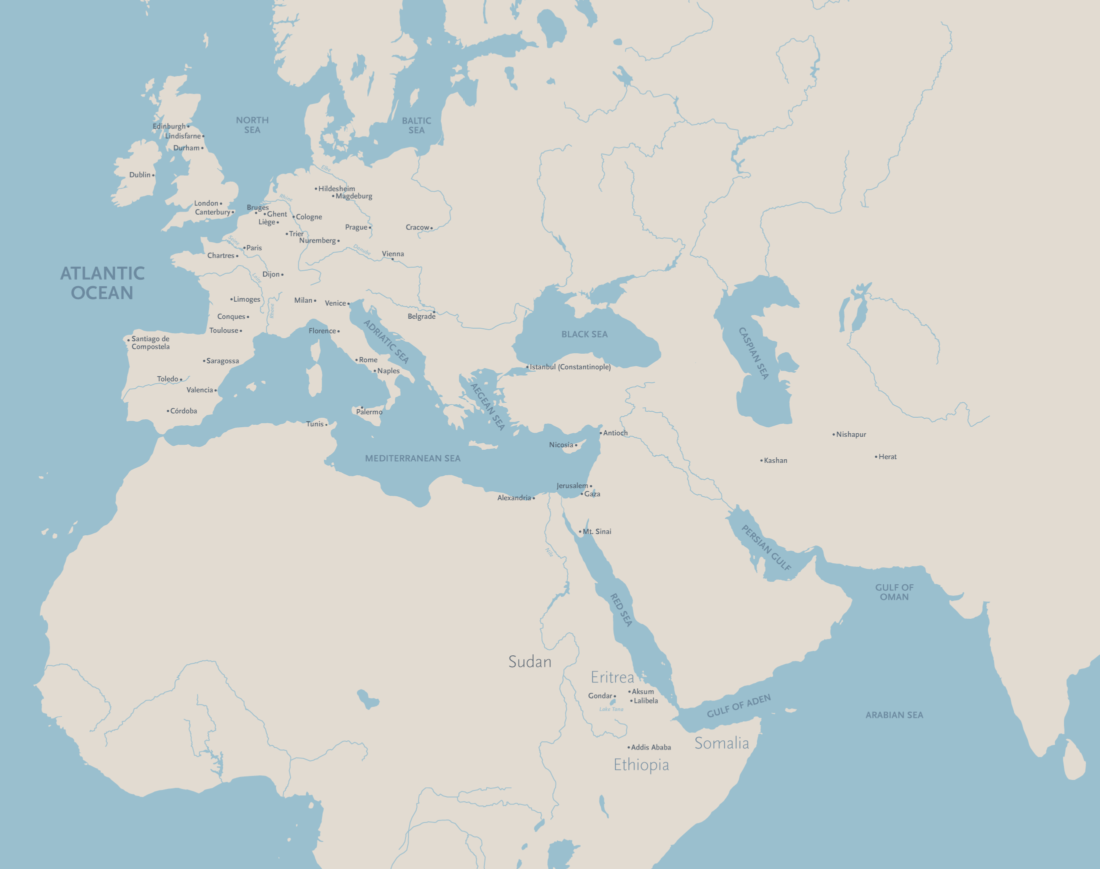 Cities representing some of the most important centers