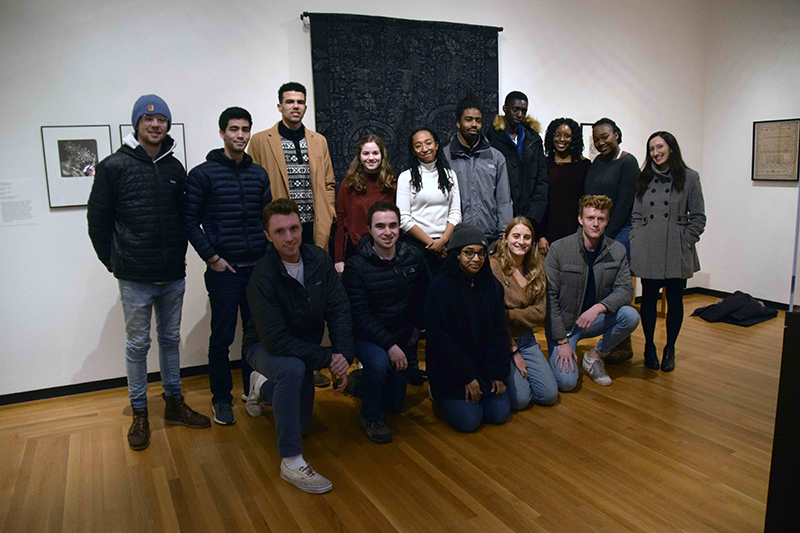 Students in Allison Martino's  Fall 2018 course “African Art and Visual Culture.”