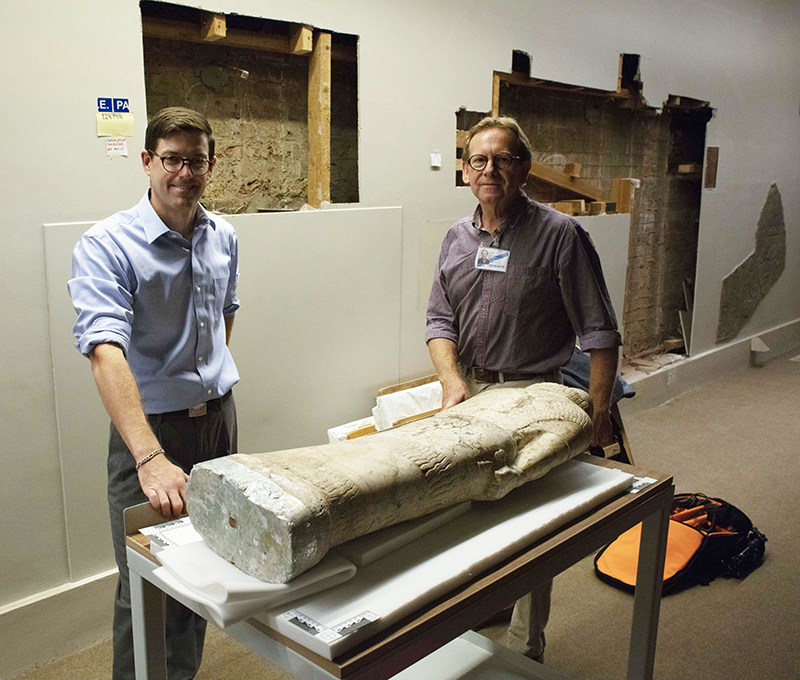 Sean Burrus and James Higginbotham at the British Museum