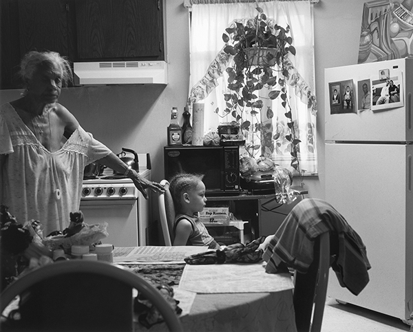 LaToya Ruby Frazier’s"Grandma and JC in Her Kitchen," 2006.